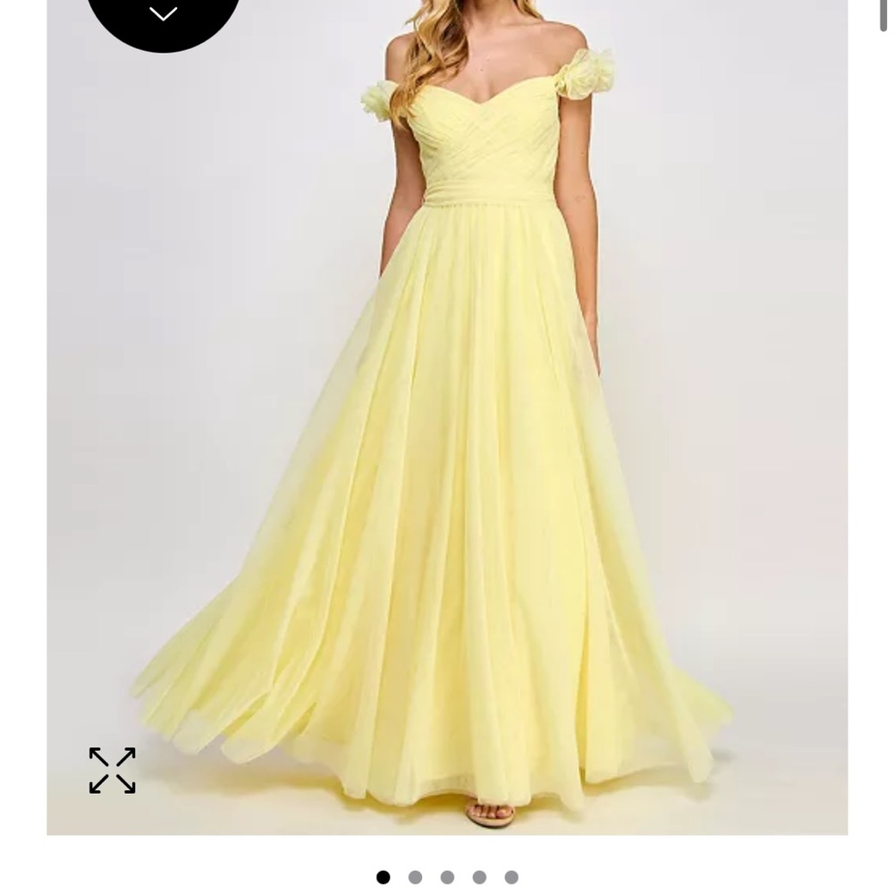 Macys tulle rosette gown